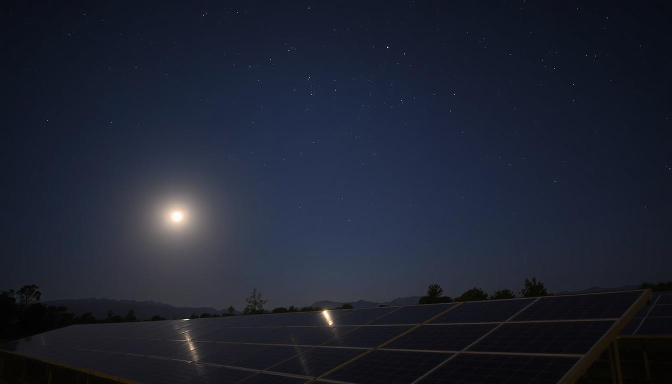 Do solar panels work at night?